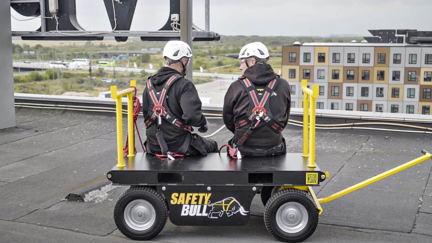 Safety Bull in gebruik.